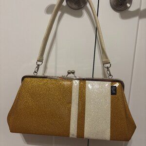 VTG RETRO REDONE BY JENNIFER GORDY SPARKLY VINYL PURSE